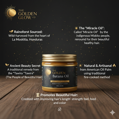 The Golden Glow Co 100% Pure Unrefined Batana Oil